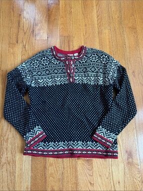 LL BEAN WOOL CHRISTMAS SWEATER